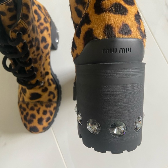 Miu miu Pony style calfskin ankle boot - Picture 8 of 8